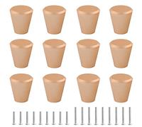 Uenhoy 12 Pack Rose Gold Cabinet Knobs, Aluminum Alloy Solid Drawer Knobs, Cone Shaped Rose Gold Dresser Knobs for Cabinet Cupboard Dresser Drawer