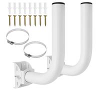 Uenhoy 2 Pack Universal Wireless Bridge Bracket Mount, Adjuatable J Pole and Wall-Mounted Mounts for Outdoor Antenna Starlink, AP Access Point Client Bridge CPE