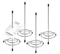 Uenhoy 4-Pack Stainless Steel Ticket Stabber, Receipt Spike Holder, Check Spindle, Bill Fork, Memo Holder for Office, Restaurant, Home