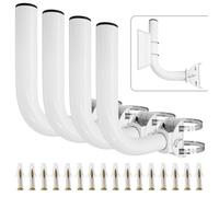 Uenhoy 4 Pack Universal Wireless Bridge Bracket Mount, Adjuatable J Pole and Wall-Mounted Mounts for Outdoor Antenna Starlink, AP Access Point Client Bridge CPE