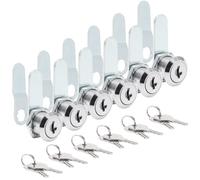 Uenhoy 6 Pack Cam Locks Keyed Alike, 5/8" (16mm) Set for Drawers, Mailbox, Tool Box, RV, File Cabinet Locks with Keys