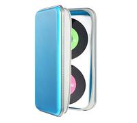 UENTIP 96 Capacity CD Case,Portable DVD Hard Plastic Case Holder CD Organizer Wallet Protective DVD Storage (96, SkyBlue)