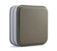 UENTIP CD Case,48 Capacity Hard Plastic Portable Travel DVD Case Protective Zipper CD Case Holder Car Storage Wallet Bag(Olive)
