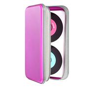 UENTIP CD Case,96 Capacity Hard Plastic DVD Case Holder for Car Home Travel