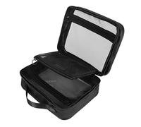 UEOE TSA Approved Toiletry Bag, Clear Makeup Bags with Multi Layer Mesh Pockets, Portable Large Capacity PVC Cosmetic Bags with Zipper for Travel Essentials