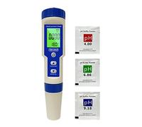 Ueomul Digital PH Meter 5 in 1 TDS EC Salinity Content Temperature pH Tester High Precision Waterproof IP67 Multiparameter Tester Water pH Meter Automatic Temperature Compensation