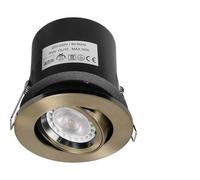 UEP - Adjustable Fir Downlight, Tilt Function, GU10, Antique Brass Finish Pack of 4