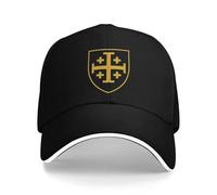 UEREGFGY Jerusalem Cross Shield Design Pool Party Baseball Caps Womens Printing Male Beach Dad Hat Hip Hop Trucker Cap Sports Gift