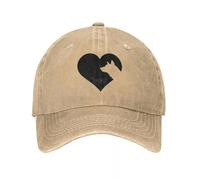 UEREGFGY The Heart of The Australian Kelpie Lover Cowboy Hat Vintage Thermal Visor Man Caps Women's Hat Men's Sports Gift
