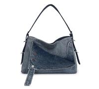 UERSJWYSO Vintage Denim Shoulder Bags for Women Girls Large Capacity Trendy Hobo Bag Handbag for Casual Daily Travel,Blue
