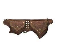 UERSJWYSO Women's Renaissance Festival Bag Vintage Fanny Pack Fashion Lace Hip Bag Belt Pouch Faire Accessories,Brown