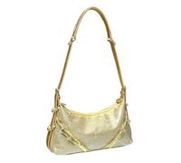 UERSJWYSO Women's Rhinestone Purses Adjustable Strap Sparkly Hobo Bag Evening Bag Trendy Y2K Shoulder Bag Underarm,Gold