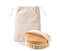 Uervoton Scrub Brush, Dry Body Brush Natural Tampico Bristles, Great for Blemishes, Cellulite and Water Retention, Improves Circulation with Exfoliating Action
