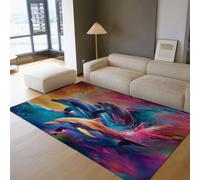 UERWOWELL Fantasy Dolphin 90x150cm Area Rugs Marine Animals Explorers Theme Floor Carpet for Nursery Room Bedroom Lounge Library Low Pile Washable