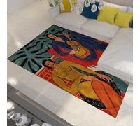 UERWOWELL Guitarist Area Rug 80x150cm Classic Famous Painting The La musique Print Thin Floor Mats for Living Room Classroom Dorm Balcony Studio