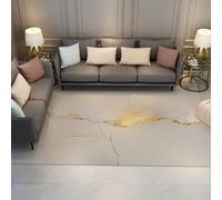 UERWOWELL Modern Abstract 100x150cm Area Rugs Minimalist Style Marble Texture Pattern Washable Low Pile Indoor Carpet for Office Bedroom Living Room