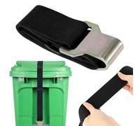 UESDU Wheelie Bin Lock, Wheelie Bin Lid Lock Strap Heavy Duty Adjustable Wheelie Bins Lock for Lid Stop Wind or Vandals Tipping