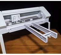 UESGSEIZO Extension Tray Compatible with Silhouette Cameo 4, Cutting Mat Extender Support for Cameo 4 (White, ABS, 12 inches x 10 inches)