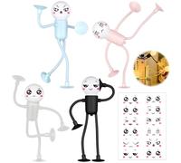 ueslwser 4PCS Changeable Shape Funny Sportsman Night Light Mini Fun Athlete NightLight Creative Suction Cup Night Lamps with Cute Stickers,DIY Shape NightLights for Bedroom Stairs Hallway Kitchen