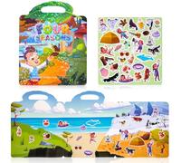 ueslwser Four Seasons Reusable Sticker Books for Toddlers - Educational Nature-Inspired Activity Book - Multicolor, Paper, Glass, Plastic, Metal, Wood, Ceramic, Outdoor, 1pcs