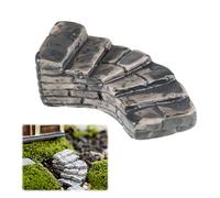 ueslwser Miniature Stone Straight Bridge Stairs Home Decor Fairy Ornament Garden Mini Resin Garden Miniature Stone Steps Road Staircase Decoration Mini Craft Micro Landscaping Decor DIY Accessories