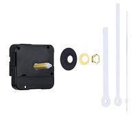 ueslwser Quartz Clock Mechanism Kit, Clock Mechanisms Silent Quartz Clock Movement Kit Clock Mechanism Parts w/ White Clock Hands,Clock Mechanisms w/ Hands Battery Powered for DIY or Repair Tool