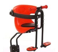 UESUENYENS Front Mounted Children's Bike Seat,Bearing 20kg Childrens Bike Seat Front,Safe Kids Bike Seat With Seat Belt,Back Rest,Foot Pedals,Handrail
