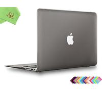 UESWILL Air 13 inch Case Smooth Touch Matte Hard Shell Case Cover Compatible with 2010-2017 MacBook Air 13 inch (Model A1466/A1369), Gray