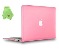UESWILL Air 13 inch Case Smooth Touch Matte Hard Shell Case Cover Compatible with 2010-2017 MacBook Air 13 inch (Model A1466/A1369), Pink