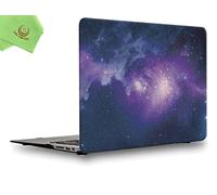 UESWILL Air 13 inch Galaxy Pattern Hard Shell Case Cover Compatible with 2010-2017 MacBook Air 13 inch (Model:A1369/ A1466),Nebula/Purple