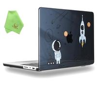 UESWILL Case Compatible with 2021-2025 MacBook Pro 14 inch M5 M4 M3 M2 M1 Pro Max chip, Creative Design Pattern Hard Shell Cover + Microfiber Cloth, Astronaut A