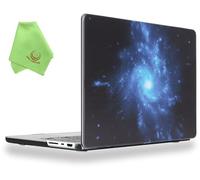 UESWILL Case Compatible with 2021-2026 MacBook Pro 14 inch M5 M4 M3 M2 M1 Pro Max chip, Creative Design Pattern Hard Shell Cover + Microfiber Cloth, Nebula Blue
