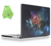UESWILL Case Compatible with 2021-2026 MacBook Pro 16 inch M5 M4 M3 M2 M1 Pro Max chip, Creative Design Pattern Hard Shell Cover + Microfiber Cloth, Nebula Green