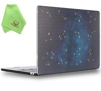 UESWILL Case Compatible with MacBook Air (15 inch, M2 M3 M4 M5, 2023 2024 2025 2026) Model A3448 A3241 A3114 A2941, Pattern Hard Shell Case Cover + Microfiber Cloth, Constellation