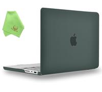 UESWILL Case Compatible with MacBook Pro 14 inch M5 M4 M3 M2 M1 Pro Max Chip & Touch ID, 2026 2025 2024 2023 2022 2021 Release, Smooth Matte Hard Shell Cover + Microfiber Cloth, Midnight Green