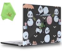 UESWILL Case for MacBook Neo 13 inch with A18 Pro chip Model A3404 Release 2026, Pattern Hard Shell Case Cover + Microfiber Cloth, Panda