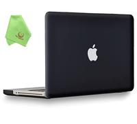 UESWILL Compatible with 2008-2012 MacBook Pro 15 inch Case Model A1286, with CD-ROM, Smooth Matte Hard Shell Case Cover + Microfibre Cleaning Cloth, Black