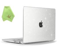 UESWILL Compatible with 2021-2026 MacBook Pro 16 inch Case Model A3429 A3428 A3403 A3186 A2991 A2780 A2485 with M5 M4 M3 M2 M1 Pro Max chip, Glossy Sparkling Hard Shell Cover, Glitter Clear