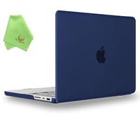 UESWILL Compatible with 2021-2026 MacBook Pro 16 inch M5 M4 M3 M2 M1 Pro Max Chip Model A3429 A3428 A3403 A3186 A2485 A2780 A2991 Matte Case Cover + Microfiber Cloth, Navy Blue