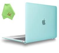 UESWILL Compatible with MacBook Air 13 inch Case A2337 M1 chip A2179 A1932 Release 2021-2018 with 13.3" Retina Display Touch ID, Matte Hard Shell Case Cover, Mint Green