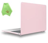 UESWILL Compatible with MacBook Air 13 inch M1 Case A2337 A2179 A1932 Release 2021 2020 2019 2018 with Retina Display Touch ID, Matte Hard Shell Case Cover, Rose Quartz
