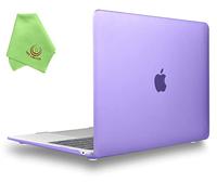 UESWILL Compatible with MacBook Air 13 inch M1 Case A2337 A2179 A1932 Release 2021 2020 2019 2018 with Retina Display Touch ID, Matte Hard Shell Case Cover, Purple