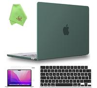 UESWILL Compatible with MacBook Air 13 inch M5 M4 M3 M2 Case 2022-2026 Model A3449 A3240 A3113 A2681 Mac Air 13.6, Matte Hard Shell Case + Keyboard Cover + Screen Protector, Midnight Green