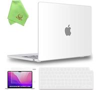 UESWILL Compatible with MacBook Air 13 inch M5 M4 M3 M2 Case 2022-2026 Model A3449 A3240 A3113 A2681 Mac Air 13.6, Matte Hard Shell Case + Keyboard Cover + Screen Protector, Frosted Clear