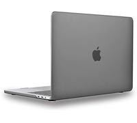 UESWILL Compatible with MacBook Pro 15 inch Case 2019 2018 2017 2016 Model A1990 A1707, Smooth Matte Hard Case for MacBook Pro 15 inch with Touch Bar & USB-C + Microfibre Cleaning Cloth, Gray