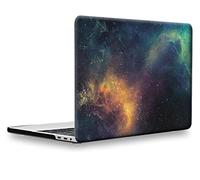 UESWILL Compatible with MacBook Pro 15 inch Case 2019 2018 2017 2016 Release, Galaxy Pattern Smooth Matte Hard Case for MacBook Pro 15 inch with Touch Bar & USB-C (Model: A1990/ A1707), Nebula/Green
