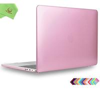 UESWILL Compatible with MacBook Pro 15 inch Case 2019 2018 2017 2016 Release, Matte Hard Case for MacBook Pro 15 inch with Touch Bar & USB-C Model A1990 A1707 + Microfibre Cleaning Cloth, Rose Gold
