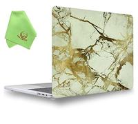 UESWILL Compatible with MacBook Pro 16 inch Case 2019 2020 Release Model A2141, Marble Pattern Hard Case for MacBook Pro 16 inch with Touch Bar & USB-C, White & Gold