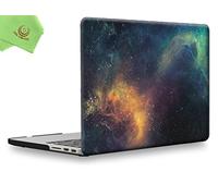 UESWILL Galaxy Pattern Hard Shell Case Compatible with MacBook Pro 13 inch with Retina Display No CD-ROM (Model A1502/A1425, Early 2015/2014/2013/Late 2012), Nebula/Green