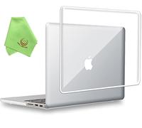 UESWILL Glossy Crystal Clear Hard Case Shell Cover Compatible with MacBook Pro (Retina, 15 inch, Mid 2012/2013/2014/Mid 2015), Model A1398, No CD-ROM, No Touch Bar, Clear